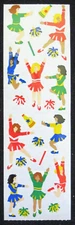 Mrs Grossman 2x6" Sticker Sheet 'Cheerleaders' (Vintage-Retired)