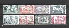 ESPAÑA 1905 EDIFIL 257-264 SERIE CORTA CENTENARIO EL QUIJOTE USADA VER FOTOS