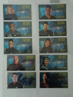 Star Trek First Contact 10 Trading Card Chase Set C1 bis C10 