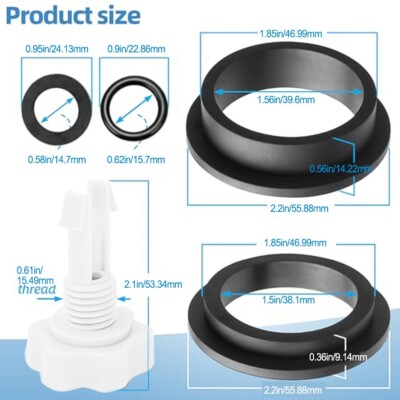 Enhance Performance 25013 O Ring und Entlüftungsventil Set für Intex Poolpumpe