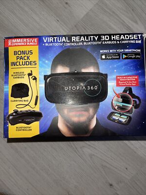  ReTrak Utopia 360° Virtual RealityGaming Headset Bluetooth Controller Earbud 