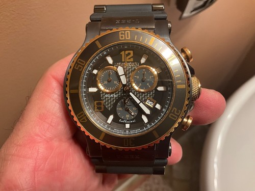 RENATO T-REX HYBRID 50MM CARBON FIBER LE#6/150 HANDMADE SWISS QUARTZ CHRONOGRAPH
