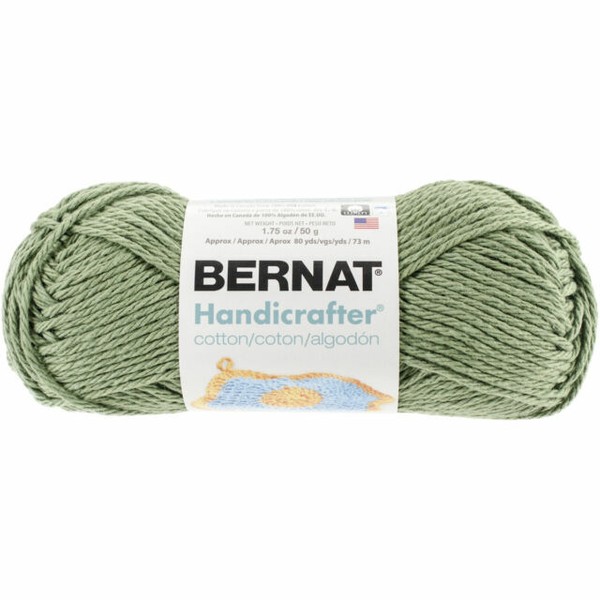 Handicrafter Cotton Yarn Solidssage Green PK 6 Bernat for sale