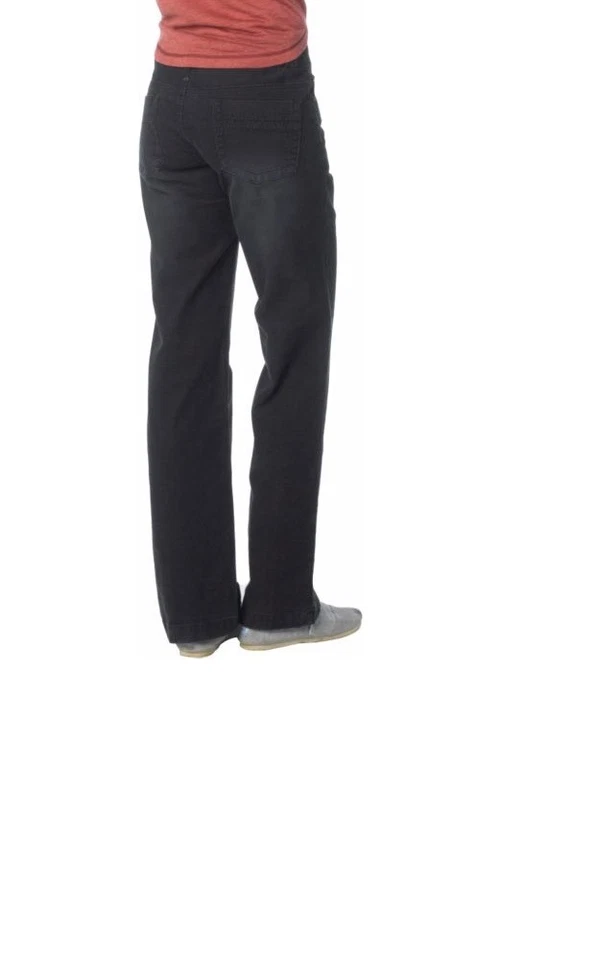 Prana女式Canyon Cord裤子灯芯绒裤子黑色8-14 — 第 2/2 张图片