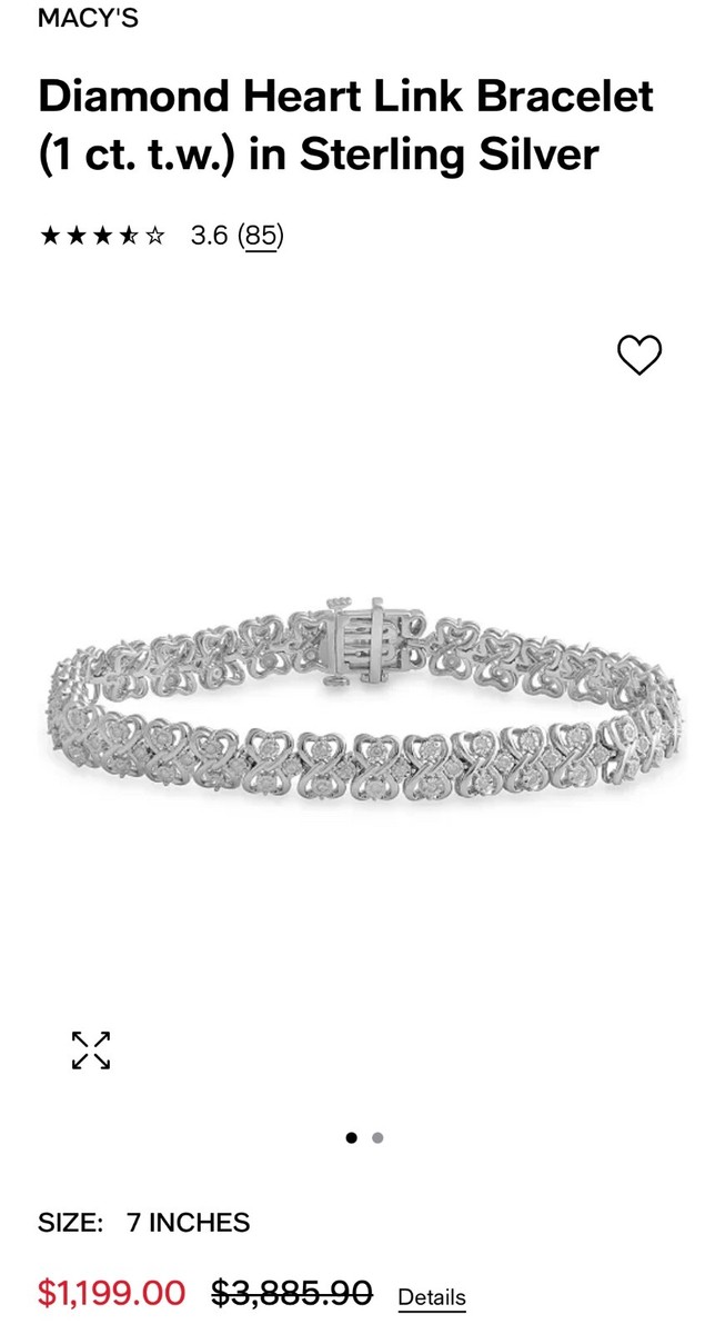 Sterling Silver Macy's Sale Bracelets Macy Sterling Silver