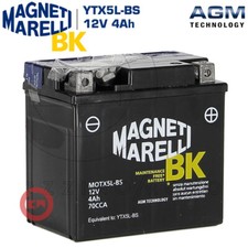 Marelli Battery YTX5L-BS 12V 4Ah For Suzuki LT Quad Sport 80 1992 1993 1994