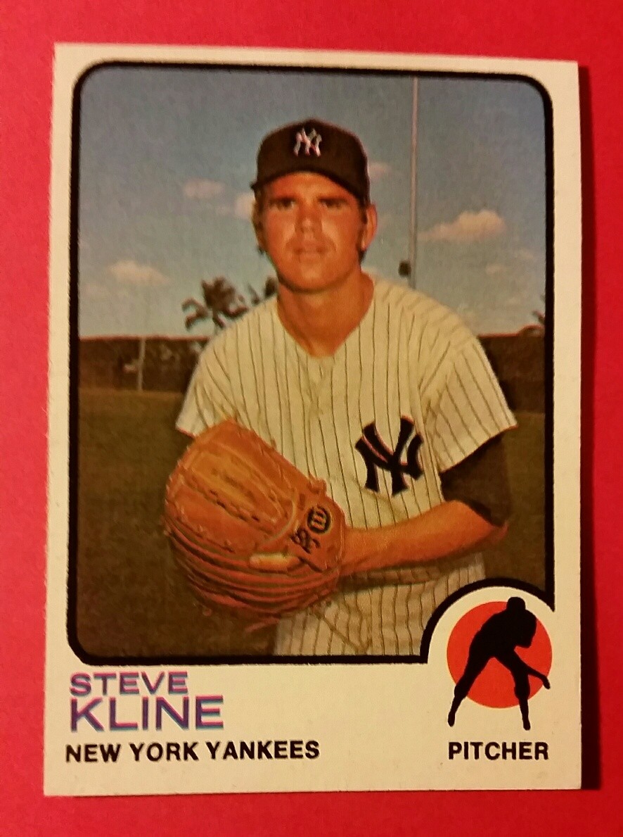 VINTAGE STEVE KLINE 172 NEW YORK YANKEES * 1973 TOPPS MLB BASEBALL eBay