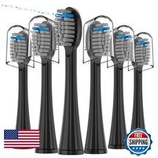 6 Pack Replacement Flossing Toothbrush Heads for Waterpik Sonic Fusion