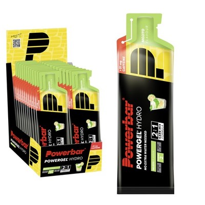 POWERBAR PowerGel Hydro Mojito High Carb Energie Gel Natrium Koffein 24 x 67 ml