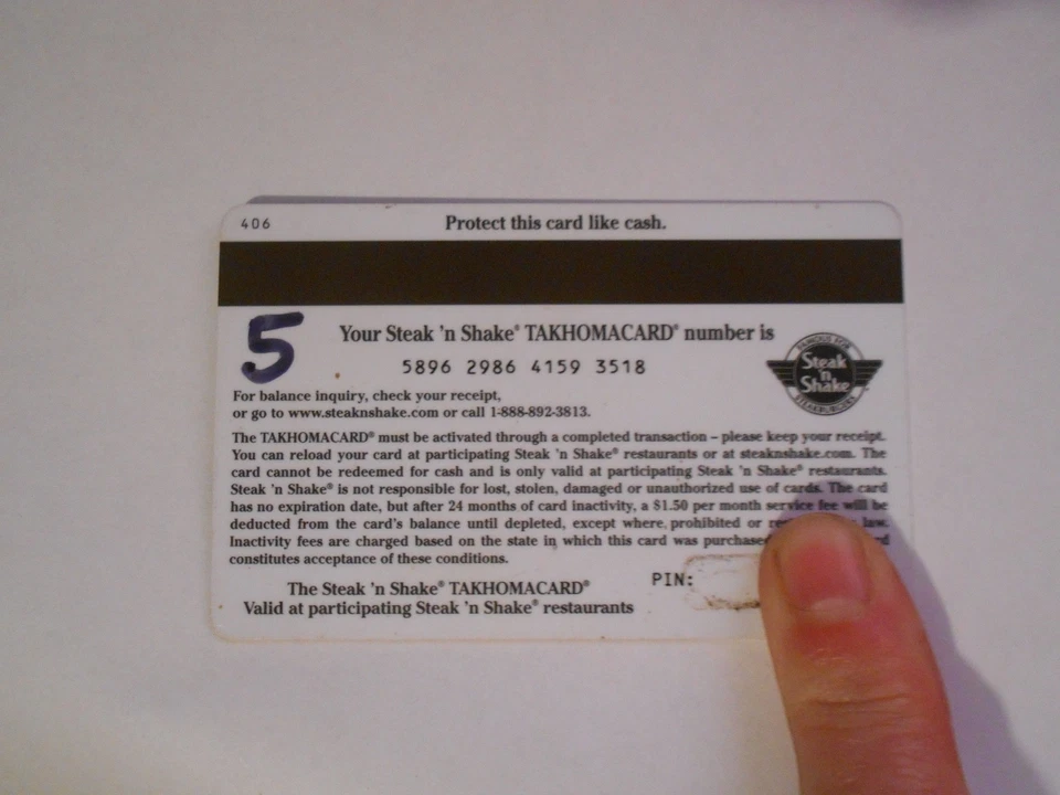 Tarjeta de regalo de $5 Steak 'n Shake Foto 3 de 3