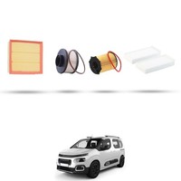 Hoffcar Wartungsset - 4 Filter FüR Citroen Berlingo III 1.6 Bluehdi 73 Kw Ab 2