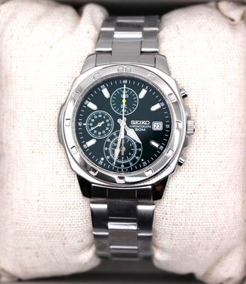 SEIKO SND411 P1 Watch Chronograph Overseas Reimported Models Men's