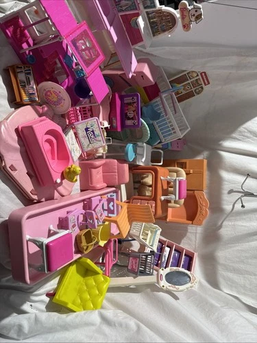 Vintage BARBIE Replacement Parts Lot 80s/90s/00s Various Parts Vanity Fridge +++