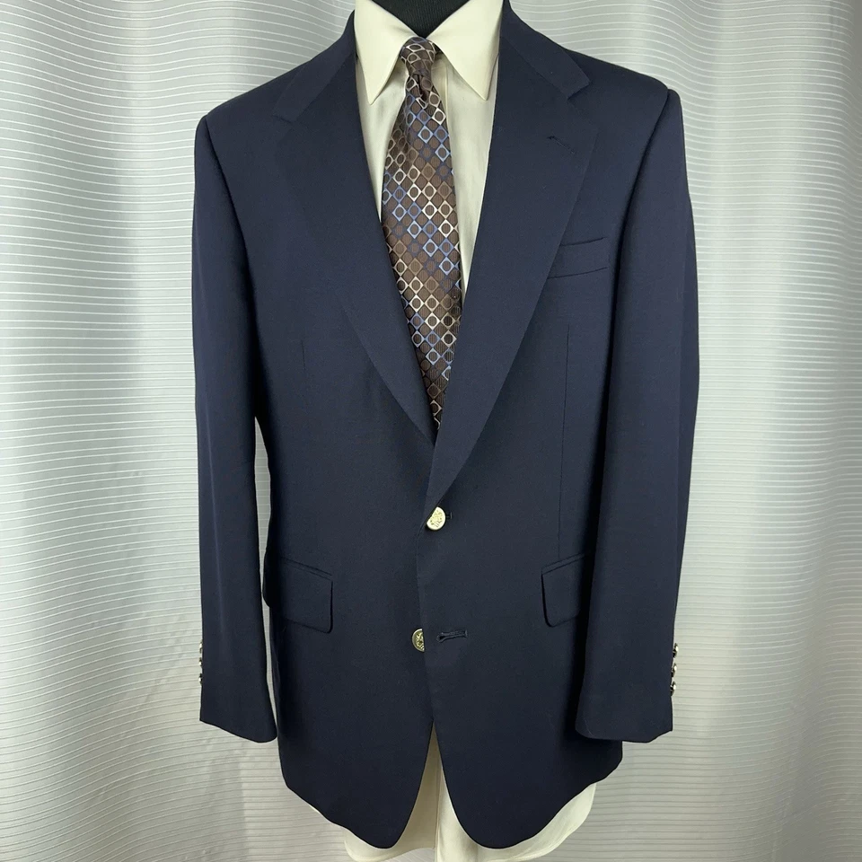 Vintage Botany 500 Hamer’s Navy Blue Blazer 40R ACTWU  - Image 2 of 4