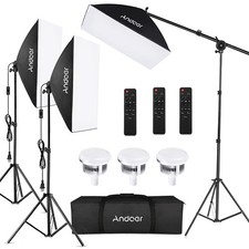 3 Pack Softbox Light Stand Photo Studio Photography Continuous Lighting Kit NYAD
