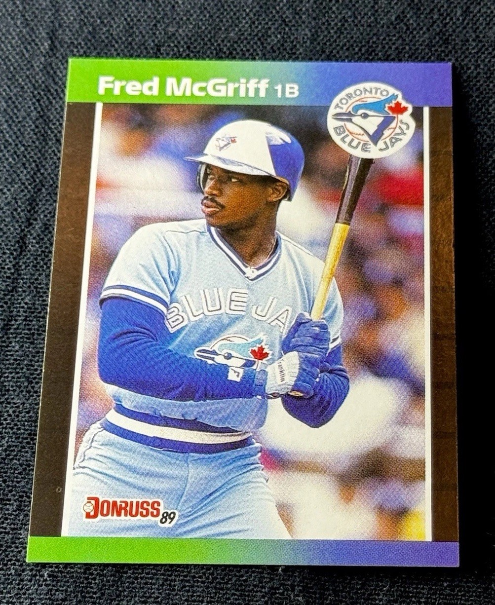 ‼️29th ALL-TIME HRs‼️1989 Donruss Fred McGriff #70 Toronto Blue Jays MLB HOF