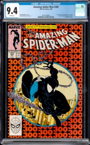Amazing Spider-Man #300 Marvel 1988 Origin 1st Appearance Venom CGC 9.4