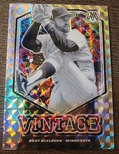 2021 Panini Mosaic - Vintage Bert Blyleven #V11 Mosaic Prizm