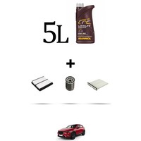 Hoffcar Wartungsset 3 Filter Und 5L ÖL FüR Mazda Cx-3 (Dk) 2.0 Skyactiv-G 88KW