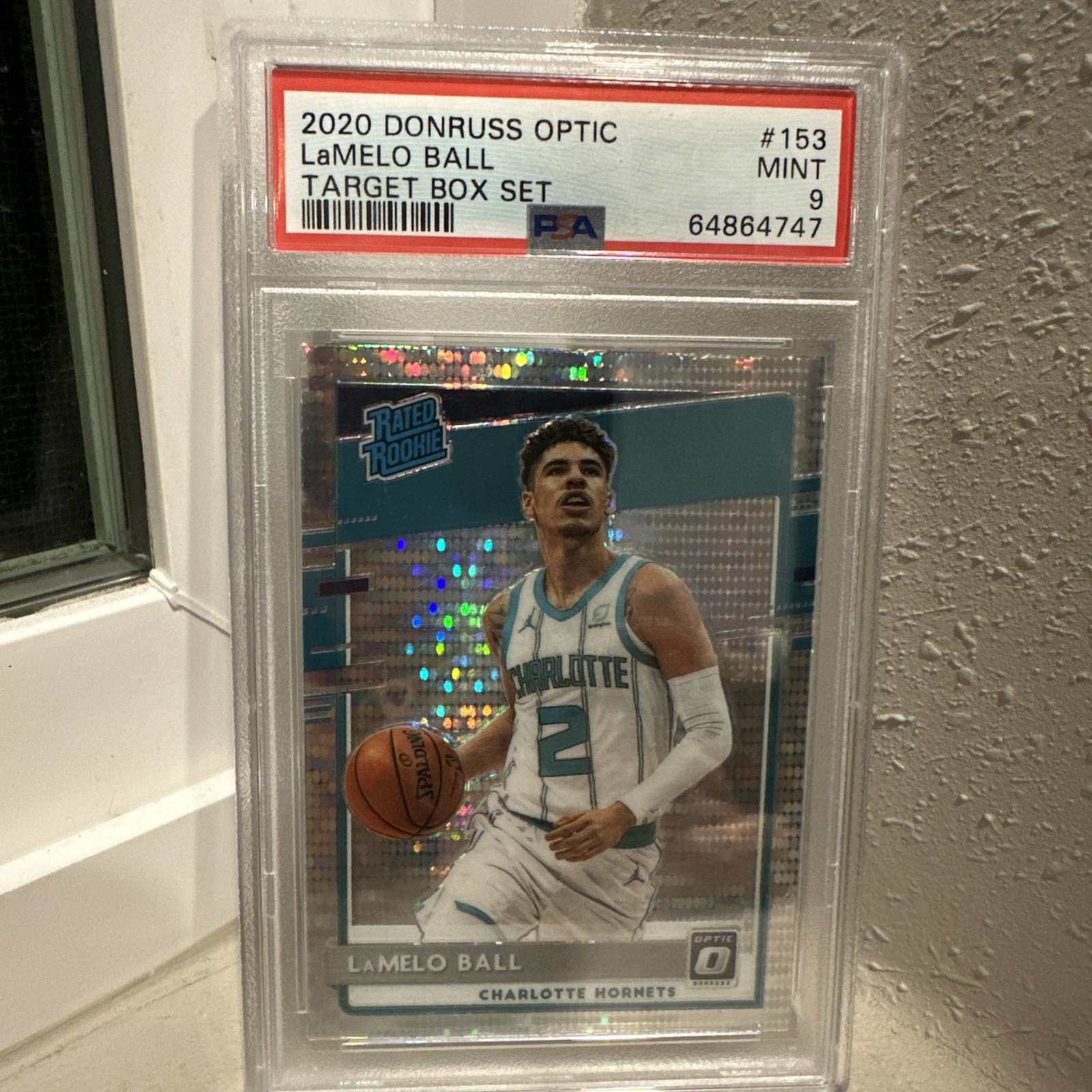 2020-21  Donruss Optic LAMELO BALL Rated Rookie #153 Target Box Set Pulsar PSA 9