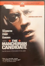 LIKE NEW The Manchurian Candidate DVD Denzel Washington Meryl Streep