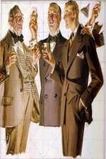 🎩 Elegant Vintage Art Deco Style Poster - 24x36” Unframed