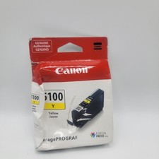 Canon Lucia PRO II PFI-5100 Original Inkjet Ink Cartridge - Yellow - 1 Pack Wear