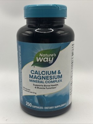 Nature's Way Calcium & Magnesium Mineral Complex, Supports Bone Health & Muscle