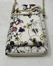 Dasein Womens Multicolor Floral Chain Strap Inner Pockets Crossbody Bag