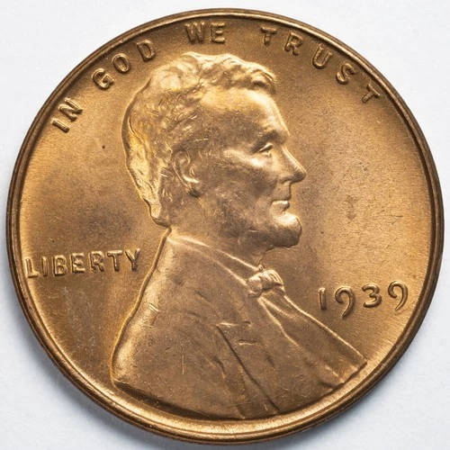 1939-P Lincoln Wheat Penny GEM Uncirculated Red
