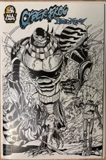 CYBERFROG: BLOODHONEY - Team-Up Cover B&W Line Art Variant ALL CAPS COMICS