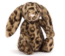 Jellycat Leopard Bunny Plush Toy Doll, Super Soft Stuffed Gift With Dust Bag