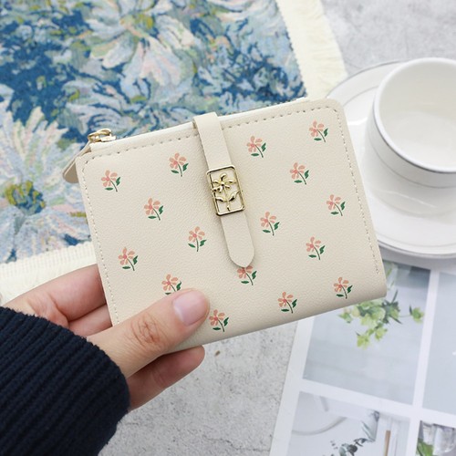PU Floral Print Card Wallet Partysu Card Holder Outdoor - Picture 10 of 12