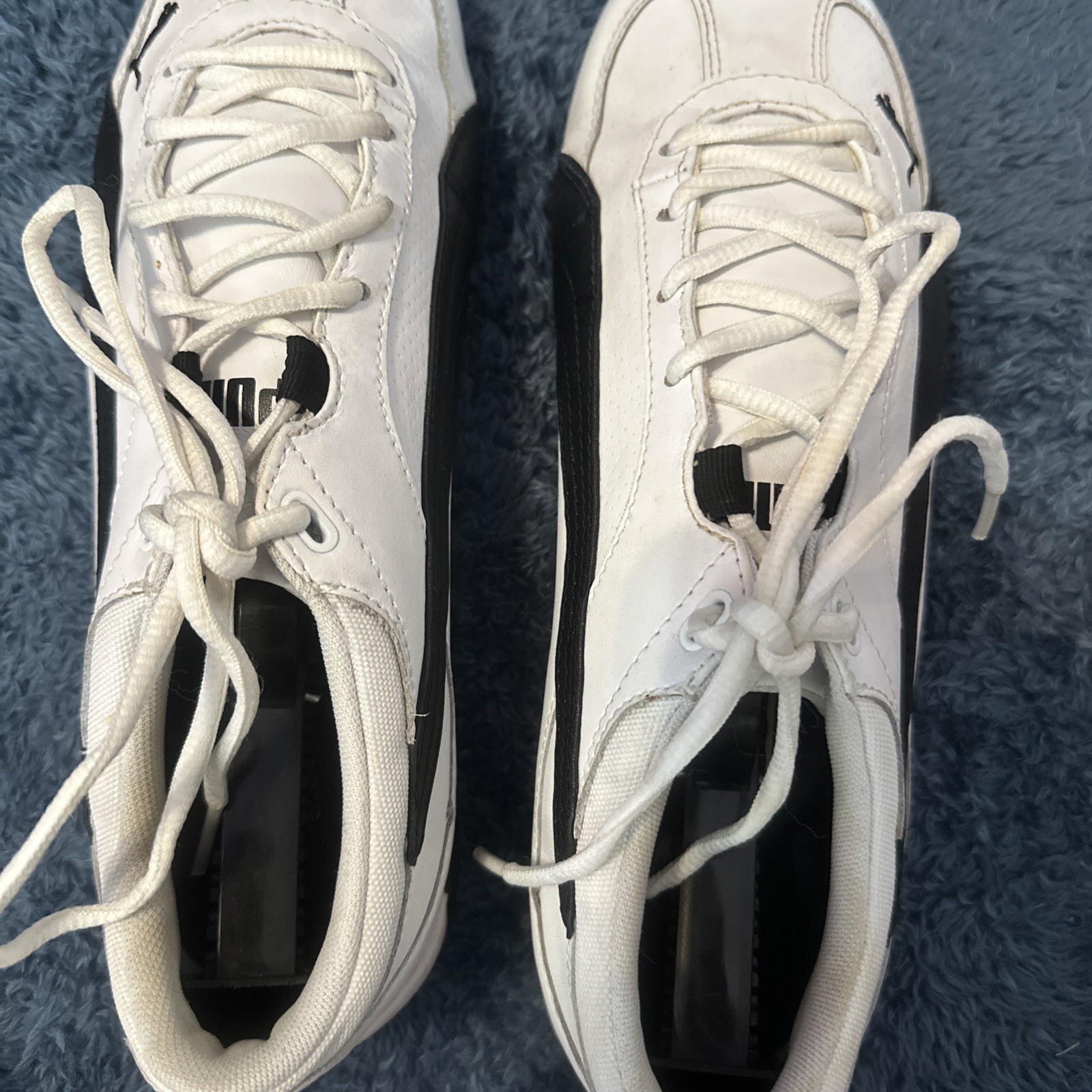 Puma Speed Cat VINTAGE 10.5 White & Black Leather Driving Shoes Men's Lifestyle thumbnail 7