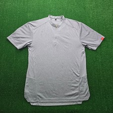 Mcdonalds Crew Uniform Quarter Zip Performance Shirt Mens Medium Gray Employee