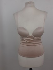 M S Rosie Corset Pale Opaline Padded Underwired Firm Control Multiway New