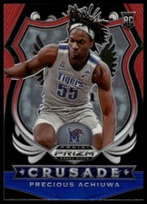 2020 Panini Prizm Draft Picks Collegiate #88 Precious Achiuwa Green Memphis