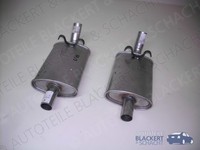 Auspuffset Mitteltopf Links + Rechts für Opel Admiral B 2.8 H/E 1975-1978