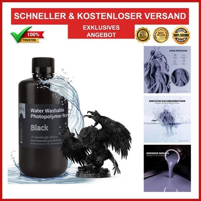 ELEGOO Wasser Waschbares 3D Drucker Harz 1000g für MSLA/DLP/LCD