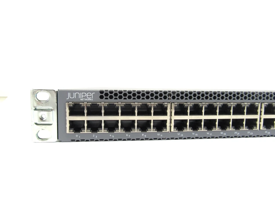Juniper EX3400-48T 48-Port 10/100/1000 JPSU-150W-AC-AFO w/RMK - Image 2 of 4