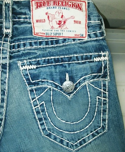 HOT USA Men's TRUE RELIGION @ BILLY SUPER T -WH BOOTCUT Jeans 29 x31 (Fit 30x31)