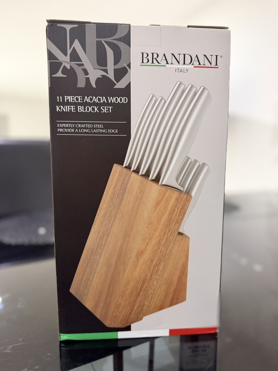 Brandani 11pcs ACACIA WOOD-KNIFE SET | eBay