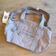 Kipling Gray Art Mini Top Handle Zip Bag Deta...