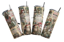 Rustic Classic Retro Merry Christmas Santa Winter  20oz Tumbler Insulated