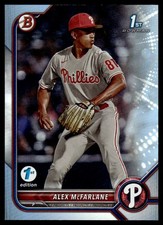 2022 1st Bowman 1st Edition Sky Blue Foil Alex McFarlane #BD-117 Philadelphia