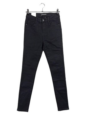 Estee Brown Damen Jeans Slim Fit High Waist Schwarz Größe 36 W28