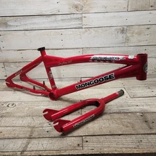 2005 Red Mongoose Tim "Fuzzy" Hall MX 1 Mid School BMX Frame Fork Set Freestyle