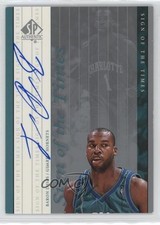 1999-00 SP Authentic Sign of the Times Baron Davis #BD Auto 0z5u