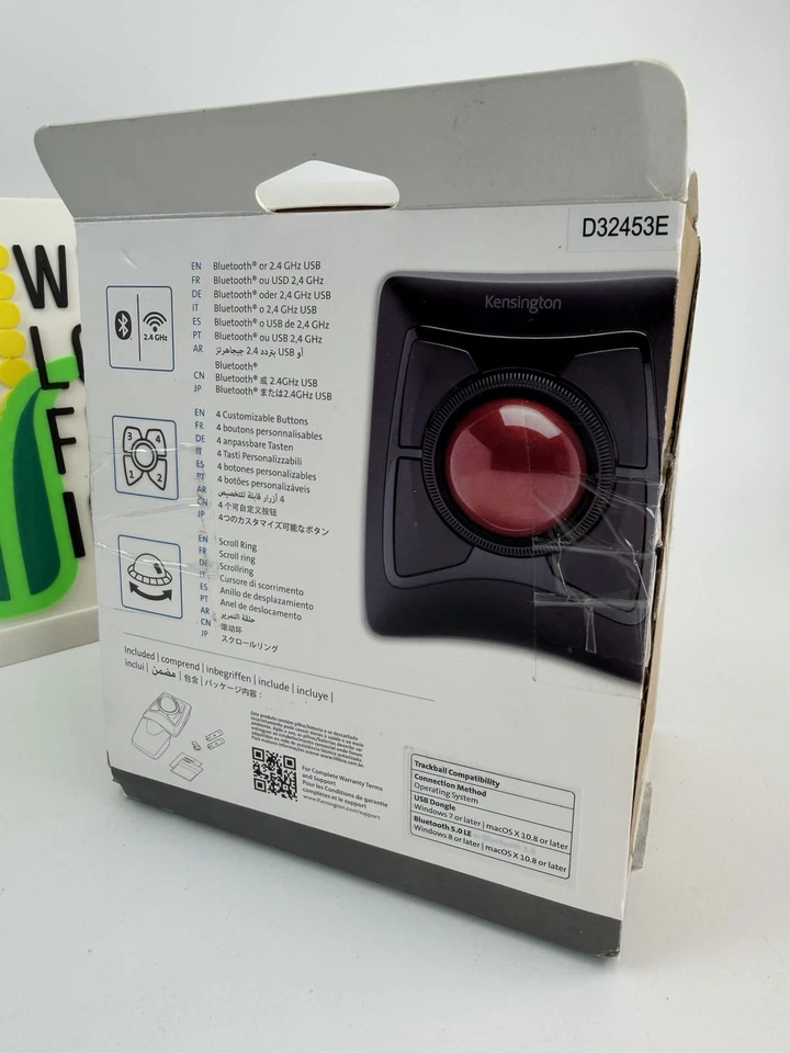 Kensington Expert Mouse Wireless Trackball Four Button  72359  - Image 3 of 4