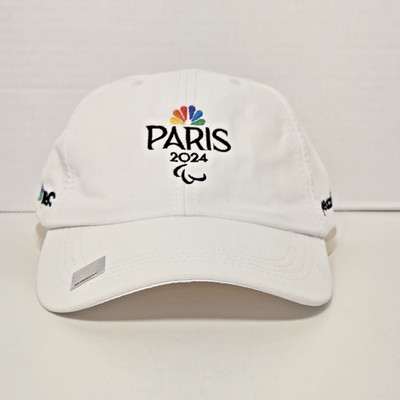 Paris 2024 Olympic Hat Cap Strap Back White Adjustable 